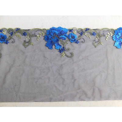 Calypso embroidered blue lace - Michelle's Armoire
